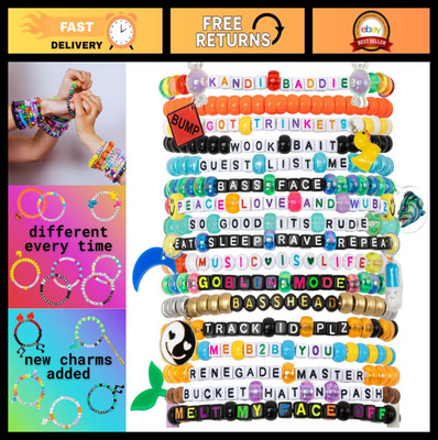 37 Rave Bracelets - EDM Life Collection, Colorful Festival Wristbands, Party Gea