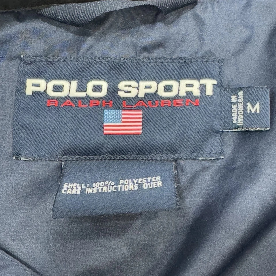 Chaqueta cortavientos ligera vintage años 90 Polo Sport Ralph Lauren para hombre mediana Foto 2 de 4