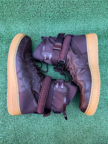 Nike SF Air Force 1 High Deep Burgundy 864024-600 para hombre talla 11 usadas sin caja - Imagen 7 de 18
