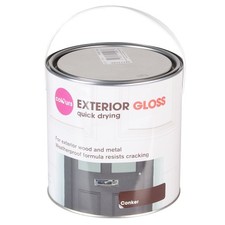 Colours Exterior Conker Gloss Wood & Metal Paint 2.5L