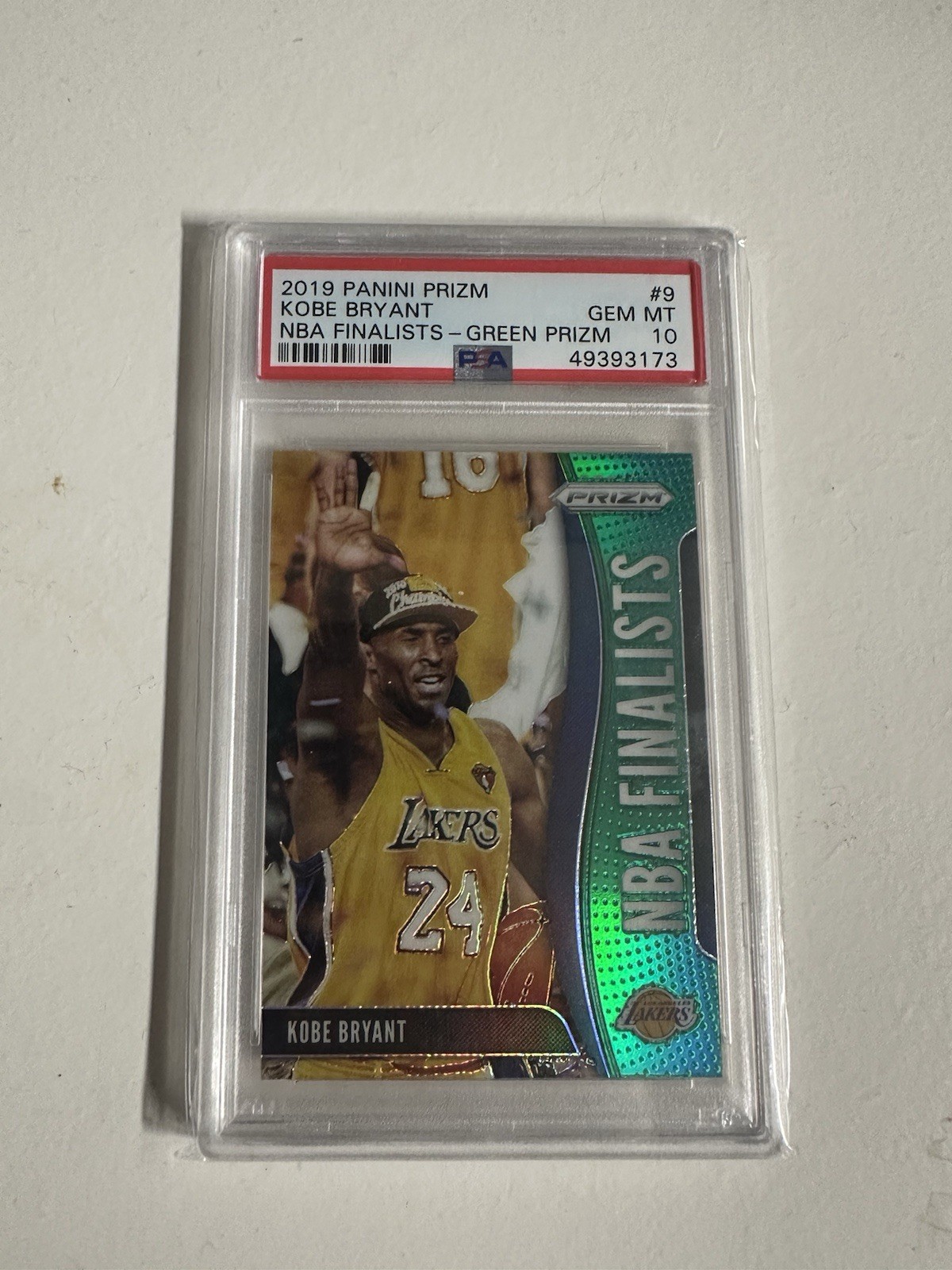 2019-20 Panini Prizm NBA Finalists Kobe Bryant #9 Silver Prizm PSA 10 Lakers
