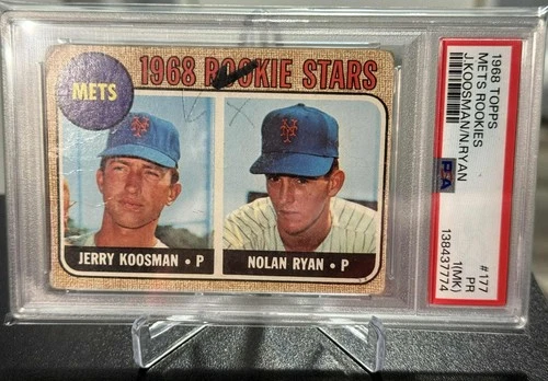 Nolan Ryan & Jerry Koosman RC PSA 1 (MK) 1968 Topps Baseball #177