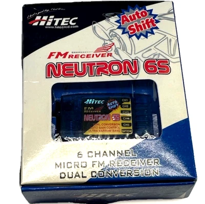 Hitec Neutron 6S 72MHz FM 6 Channel Dual Conversion Receiver (HRC26872) Opn Box - Image 1 of 4