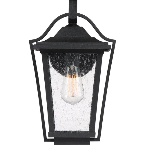 Darius 1-Light Outdoor Wall Lantern in Earth Black - Picture 3 of 6