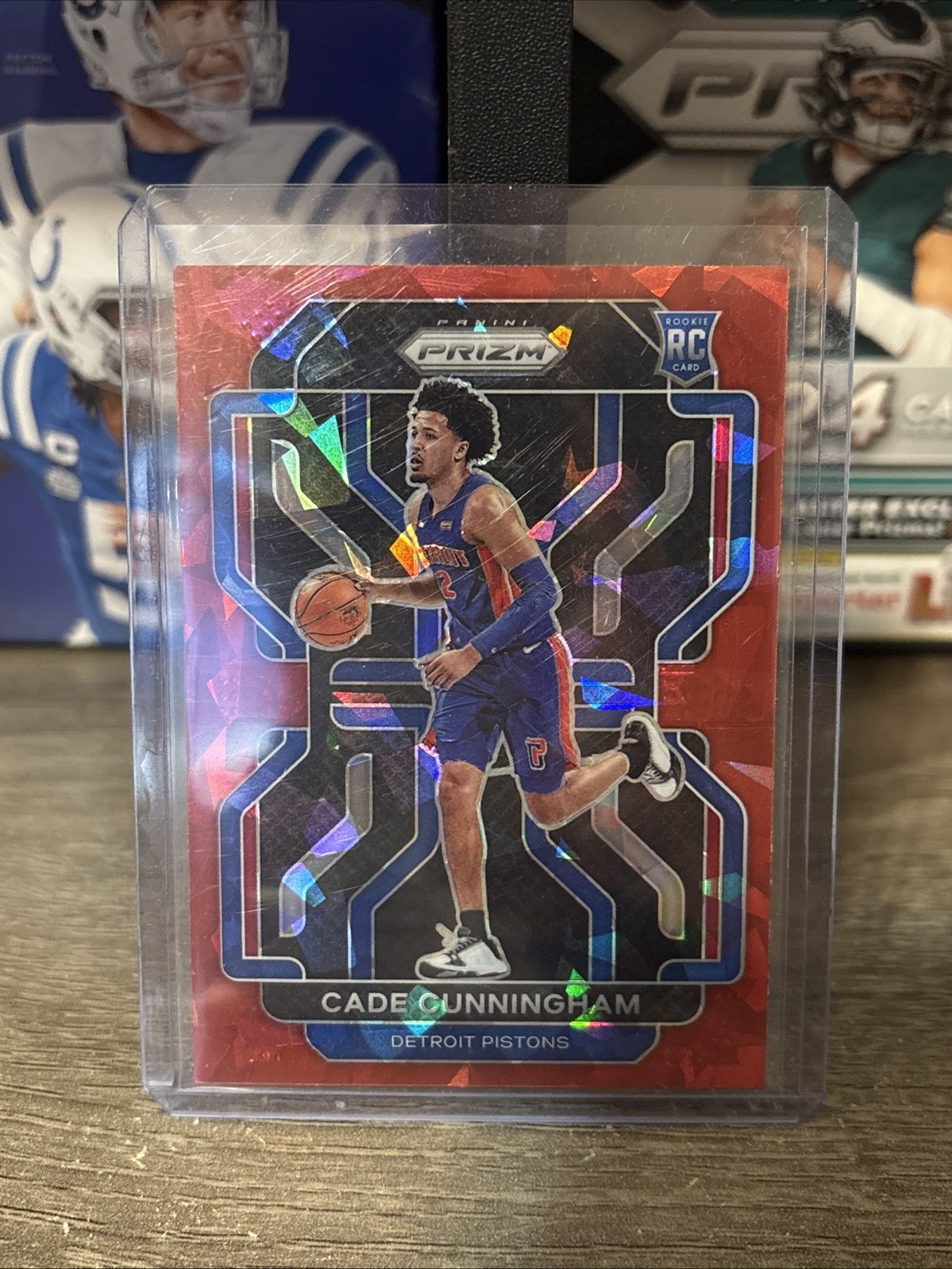 2021-22 Cade Cunningham Panini Prizm #282 Red Cracked Ice - Rookie Card RC