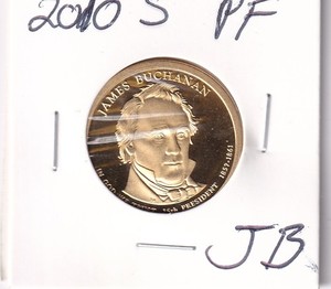 2010 S PROOF JAMES BUCHANAN PRESIDENTIAL DOLLAR  #1322