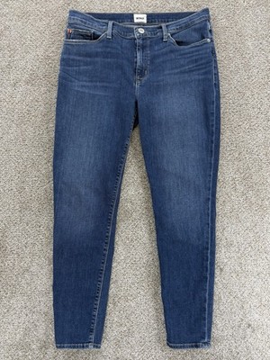 Hudson Natalie Mid Rise Super Skinny Ankle Jeans Womens' 31 Blue Stretch Denim