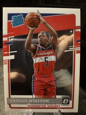 Cassius Winston RC 2020-21 Donruss Optic Rated Rookie #198 Washington Wizards