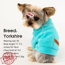 BAOBICUTE 4 Pack Fleece Dog Sweater Turtleneck Small Dog Clothes