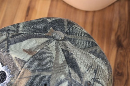 Hunting is Life Adjustable Camo Gunshot Bullet Hole Hunters Hat Baseball Cap EUC - Picture 5 of 7