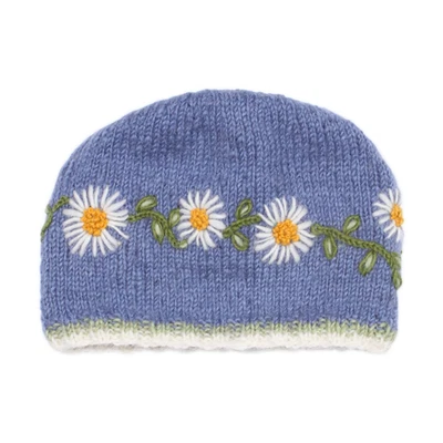 Pachamama Daisy Chain Beanie - blau