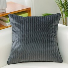 Dark Gray Velour With Microgel Feather-Like Insert Pillow