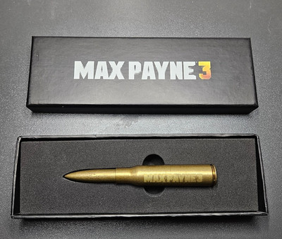 MAX PAYNE 3 - 2012 - Promo Bullet Pen Kugelschreiber - Box - Rockstar Games -