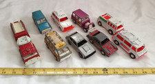 Vintage Lot of 9 TootsieToy Cars 1960 metal.