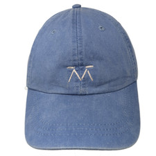 Adams Slideback Baseball Cap Blue One Size Adjustable Embroidered Vented Holes