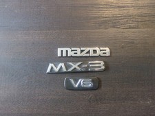 1992-1996 Mazda Mx-3 Mx3 V6 Rear Trunk Emblem Set 92-96 Oem 1992-1996 Mazda Mx-3 Mx3 V6 Rear Trunk Emblem Set 92-96 Oem
