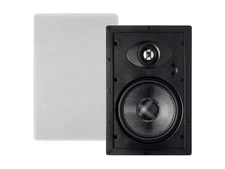 Monoprice Alpha 2-Way In-Wall Speakers - 6.5in (Pair) With Magnetic Grille