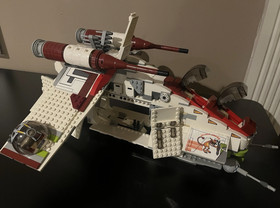 Lego Republic Attack Gunship 7676 Star Wars The Clone Wars 100% Complete Set Toy
