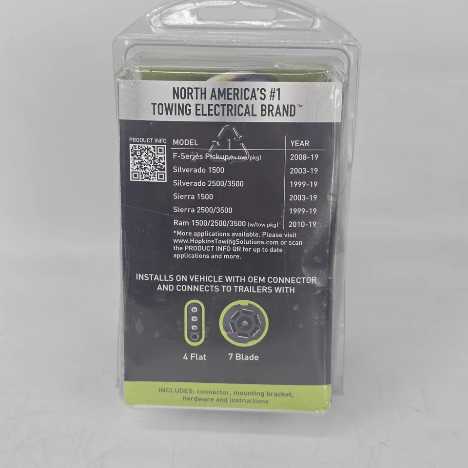 Arnés de cableado de remolque enchufable simple multi remolque 7 palas y arnés 4 planos 40955 Foto 4 de 4