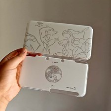Hot New Nintendo 2DS XL/LL Cover Case shell Plates Pok mon Reshiram Zekrom White