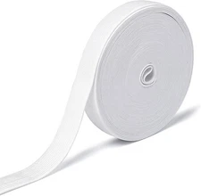 Elastic Band for Sewing, 3/4 Inch x 12 Yard High * 12 Yard, White 
