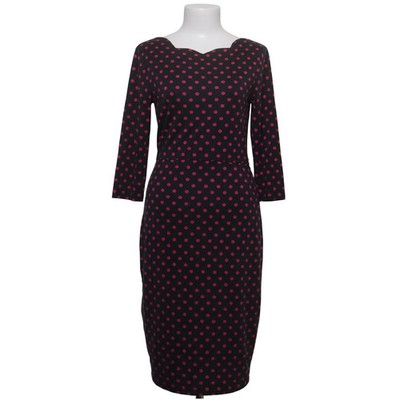 Fever London, Kleid, Größe: 40, Schwarz/Pink, Elasthan/Polyester/Viskose #JhK