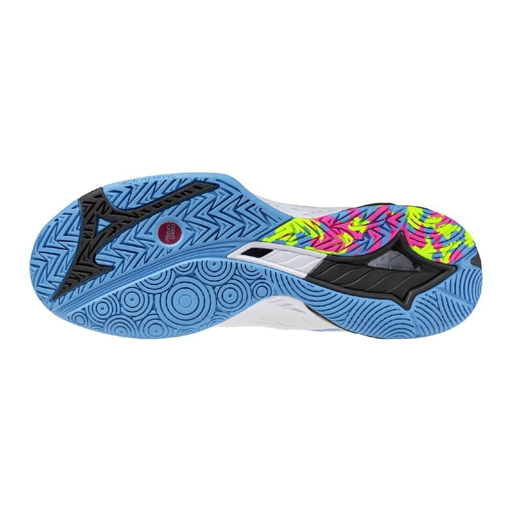 MIZUNO Wave Fang 2 FIT 71GA2312 45 White Blue Width 2E Badminton