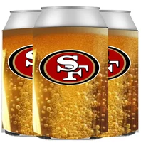 New 49ers Beer Koozies / Can Koozie, 3, 6, and 12 Pack