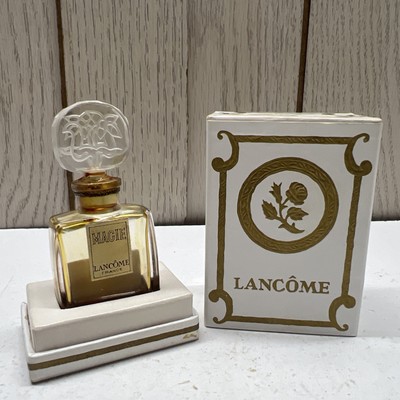 LANCOME マジー MAGIE ランコム　香水　ヴィンテージ　希少品　レア Magie Lancome 1950's Vintage Crystal Ornate Etched Stopper Perfume