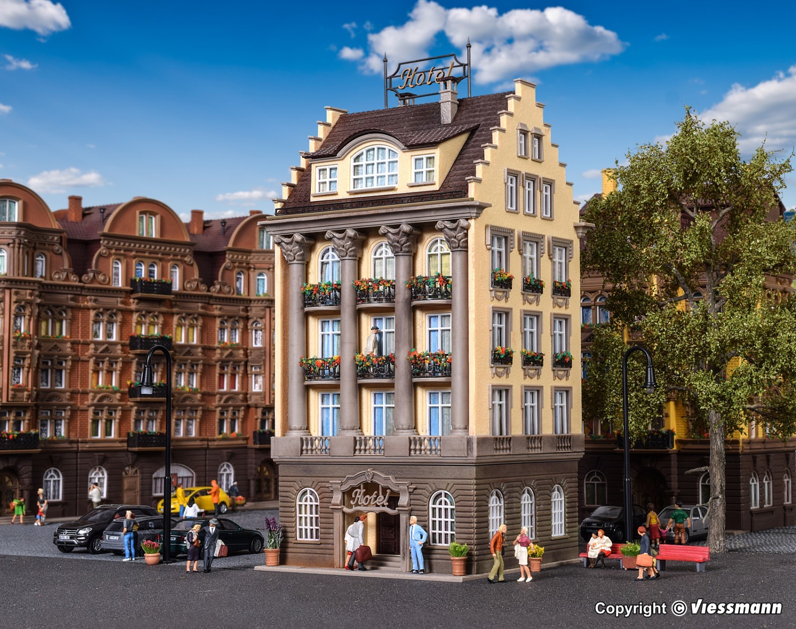 H0 Vollmer 43772 Bausatz Hotel Neu OVP