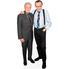 Regis Philbin And Larry King (Duo) Mini Celebrity Cutout
