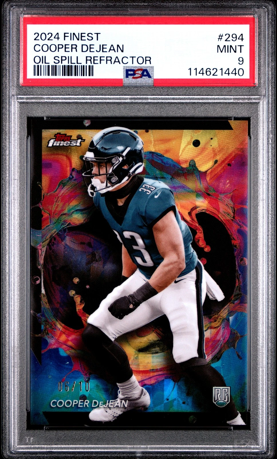 Cooper DeJean Topps Finest #294 Oil Spill Refractor