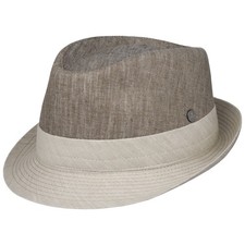 LIERYS Twotone Trilby Stoffhut Baumwollhut Leinenhut Sonnenhut Trilbyhut