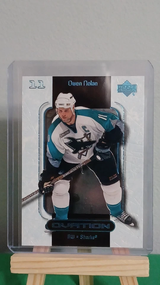 1999-00 Upper Deck Ovation #50 Owen Nolan San Jose Sharks Hockey  - Image 3 of 4