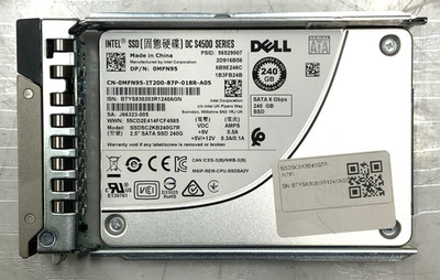 Intel SSD DC S4500 240 GB 6Gb/s SATA 2.5'' SSD w/ Caddy | SSDSC2KB240G7R, 0MFN95