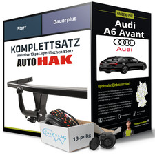 Für AUDI A6 Avant Typ C8, 4A5 Anhängerkupplung starr +eSatz 13pol 05.2018- NEU