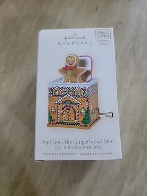 Hallmark Keepsake Ornament 2008 Pop Goes Gingerbread Man Jack-in-Box 