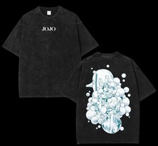 JOJO Anime Graphic T-Shirt Bubble Art Vintage Streetwear Tee