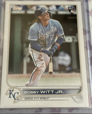 Topps 2022 Update Series Bobby Witt Jr. Rookie Card US100 Kansas City Royals. rookie card picture