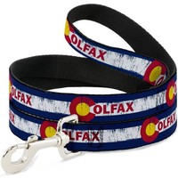 Dog Leash Colfax Colorado Flag Weathered (Us Import)