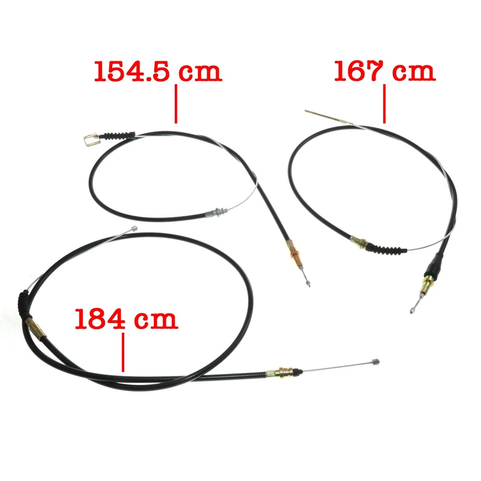 JUEGO CABLE FRENO MANO DISTANCIA RUEDA LARGA PARA CAMIONETA DATSUN 620 1500 UTE 72-79 Foto 3 de 4