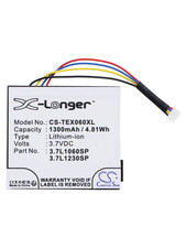 Calculator Battery 3.7V/1300Mah for Texas Instruments TI-84 C Silver,Ti-84 plus