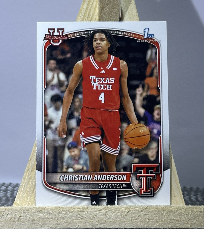 2025-26 Bowman U Prospects 1st Bowman Christian Anderson #BPP-45 Texas Tech