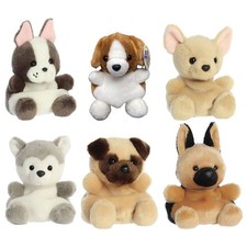 Aurora Plush Palm Pals - SET OF 6 DOGS Buster, Busky, Frankie, Hans, Beau 1 