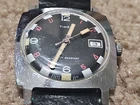 VINTAGE 1971 MEN'S TIMEX Marlin Black/Red/White Dial Date 23670-2571 Part/Repair