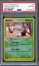 PSA 8 Nuzleaf 49/100 Reverse Foil EX Sandstorm Pokemon Card NEAR MINT on eBay