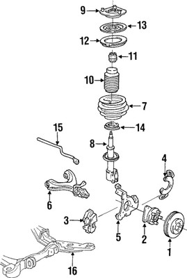 Genuine GM Macpherson Strut 22113667
