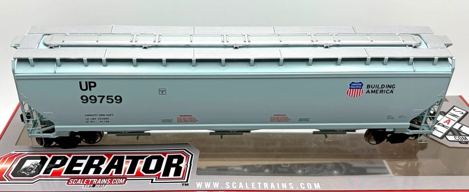 HO SCALETRAINS SXT10776 OPERATOR GREENBRIER COVERED HOPPER UNION PACIFIC UP - Image 2 of 2