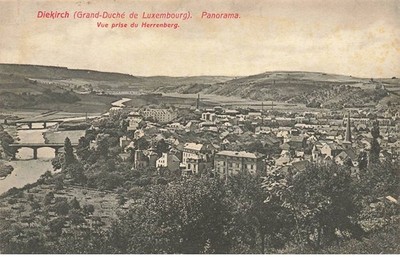 LUXEMBURG #AS31330 DIEKIRCH GROSSE DUSCHE DE LUXEMBOURG PANORAMA ANSICHT RPISE DE H