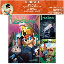 Zootopia (2024) #1 2 3 Dynamite Disney COVER SELECT